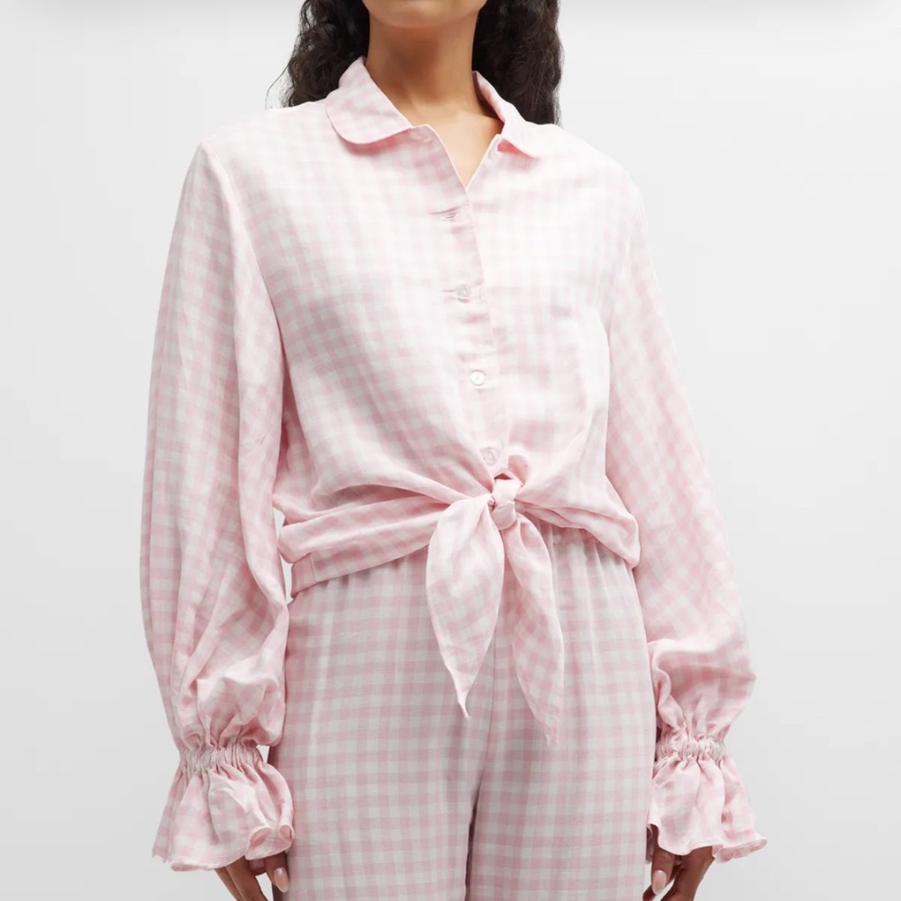 SLEEPER rumba top gingham